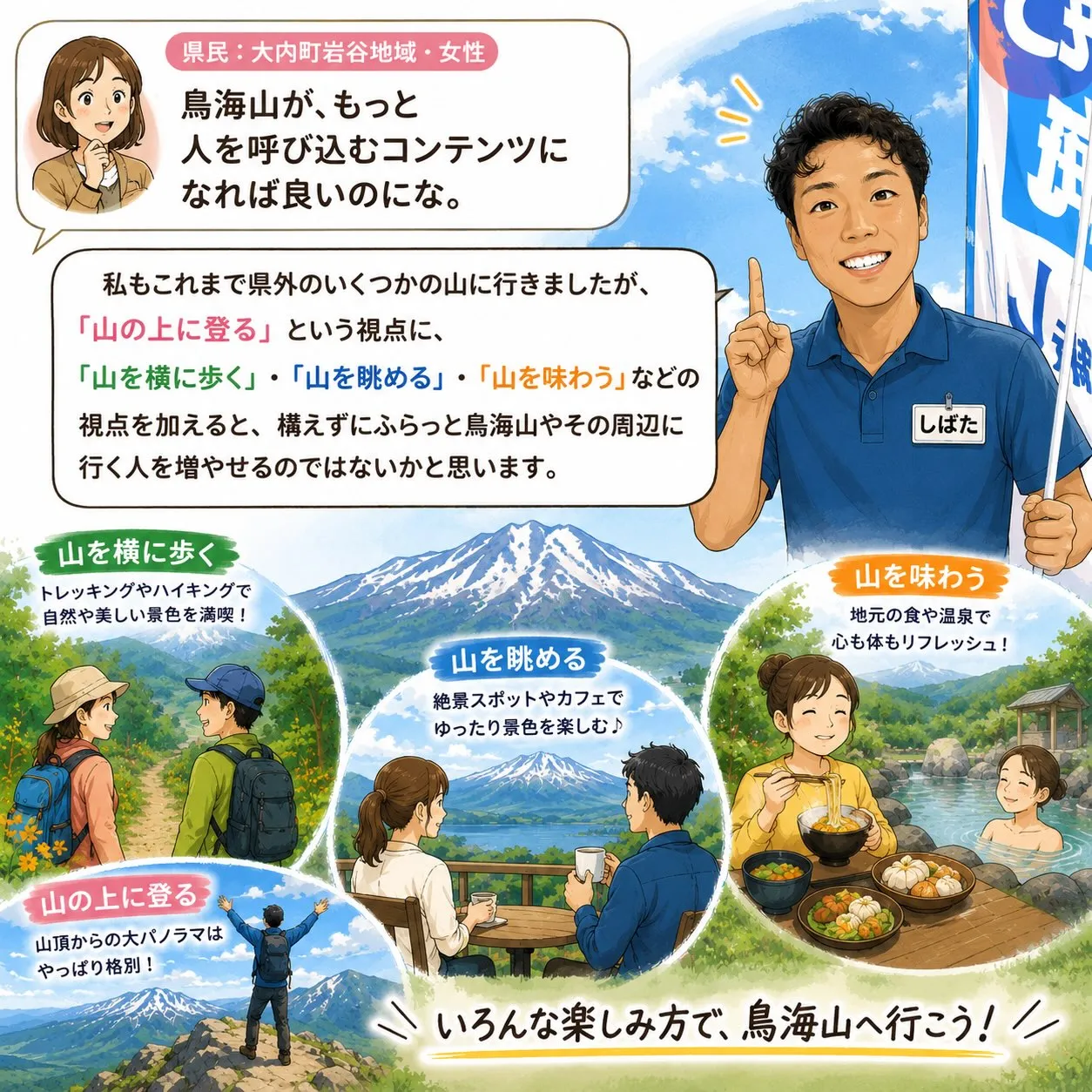 今日会った方と話したこと！